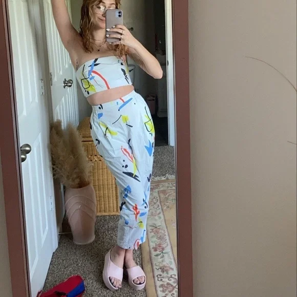 Urban Outfitters Pant + Crop Top Set - Picture 1 of 5
